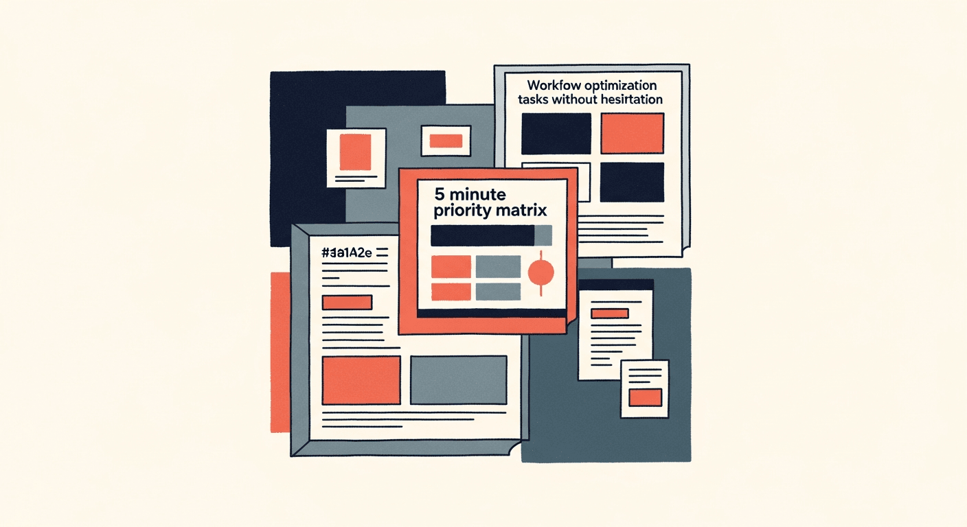 優先順位を5分で決める秘書向けマトリクス活用法|迷わず動けるタスク管理術